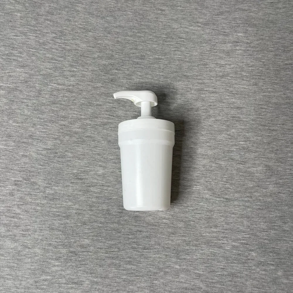 Reusable White Plastic Soap and Lotion Dispenser for Car Cup Holder